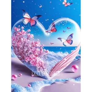Corazon, mariposas y Corales