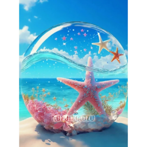 esfera y estrella de mar