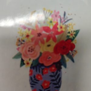 jarrón con flores