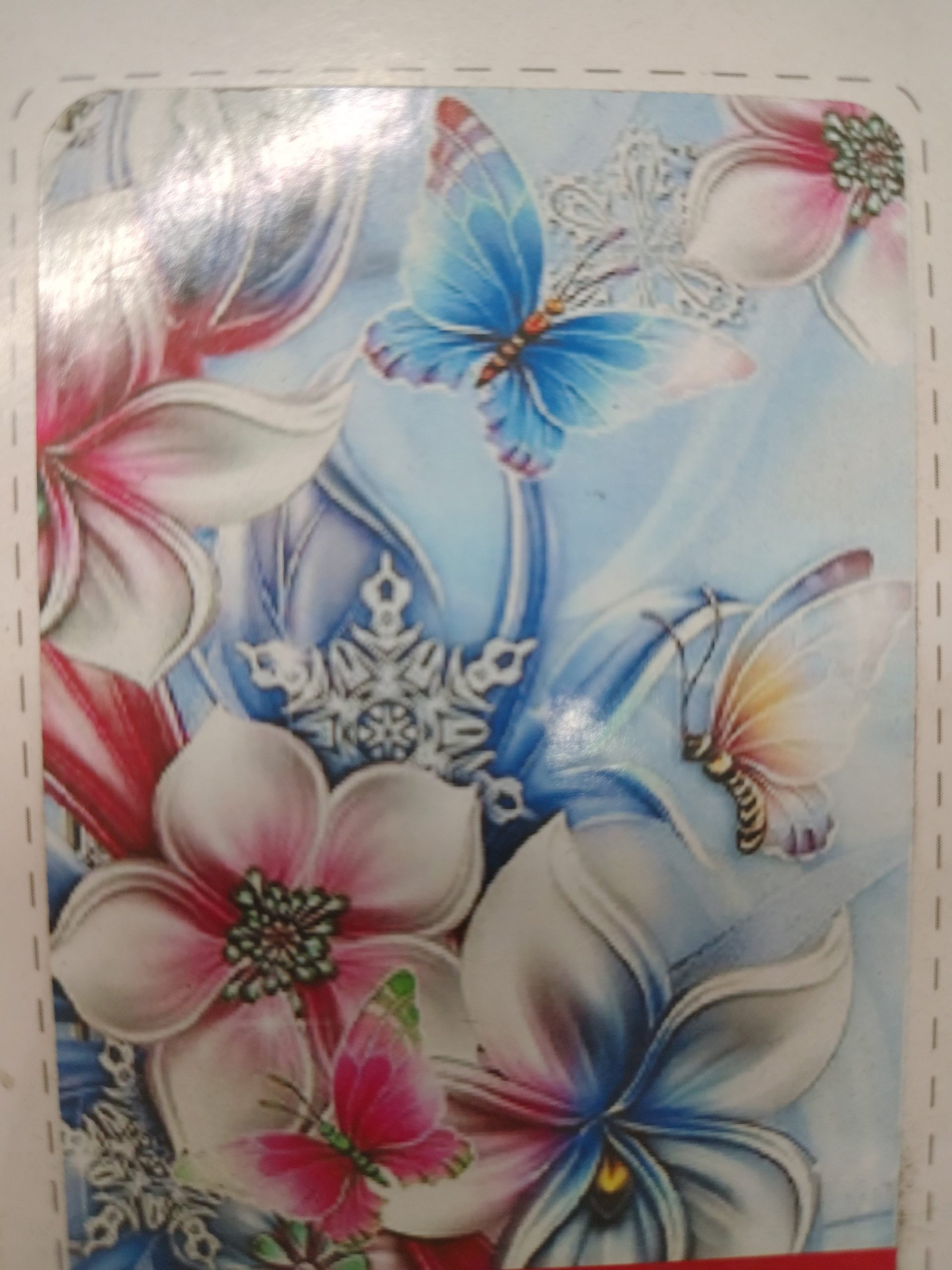 flores y mariposa